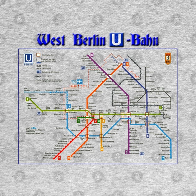 Vintage West Berlin U-Bahn by VoodooNite